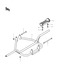 Footrests ('83 Klt200-C1)