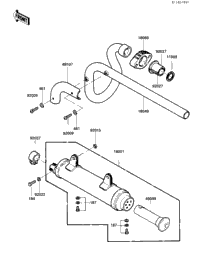 Muffler ('84 Klt200-C2)