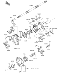Rear Hub/Axle/Chain