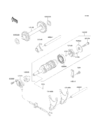 Gear Change Drum/Shift Fork(S)