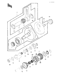 Crankshaft/Balancer ('83 Klt200-C1)
