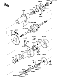 Rear Hub/Brake/Chain ('84 Klt200-C2)