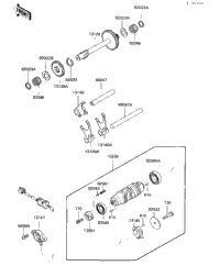 Gear Change Drum & Forks