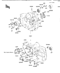 Crankcase ('84-'85 C2/C3)