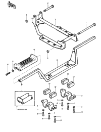 Footrests ('81-'82 Klt200-A1/A2/A3)