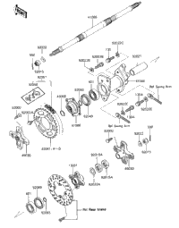 Rear Hub/Axle/Chain