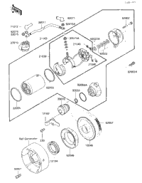 Starter Motor/Starter Clutch (E/No. 0176