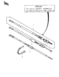 Cables ('81-'82 Klt200-A1/A2/A3)