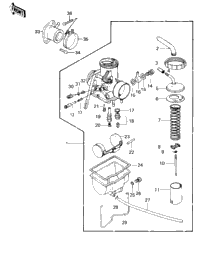 Carburetor (-F/No. 522924)