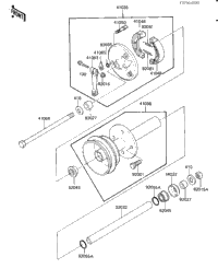Front Hub/Brake (Klt110-A1)