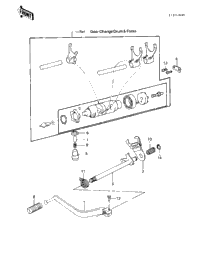 Gear Change Mechanism ('83 Klt200-A4/A4a