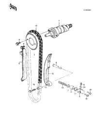 Camshaft/Chain/Tensioner ('83 Klt200-A4/