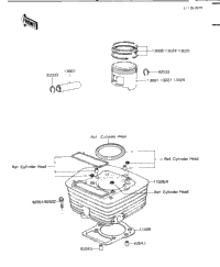 Cylinder/Piston ('84-'85 C2/C3)