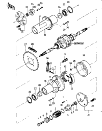 Rear Hub/Brake/Chain