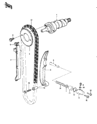 Camshaft/Chain/Tensioner ('82 A1)