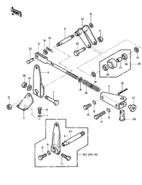 Chain Tensioner ('81-'82 Klt200-A1/A2/A3