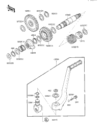 Kickstarter Mechanism ('84 A1)
