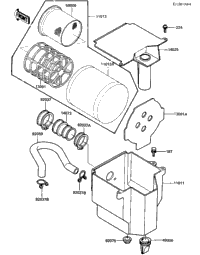 Air Cleaner ('84 Klt200-C2)