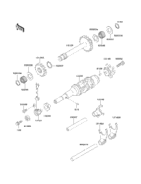 Gear Change Drum/Shift Fork(S)