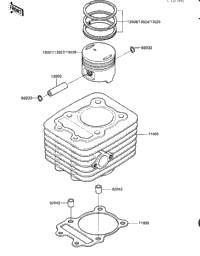 Cylinder/Piston (Klt110-A3)