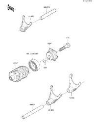 Gear Change Drum & Forks