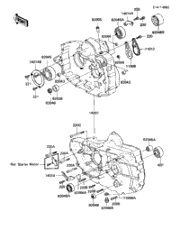 Crankcase ('84 Klt200-C2)
