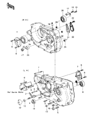 Crankcase ('81-'82 Klt200-A1/A2/A3)