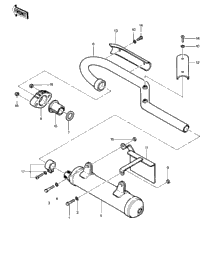 Muffler ('81-'82 Klt200-A1/A2/A3)
