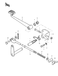 Brake Pedal ('83 Klt200-A4/A4a)