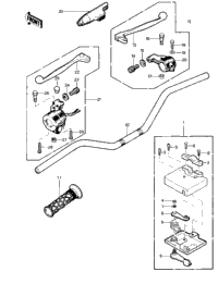 Handlebar ('83 Klt200-A4/A4a)