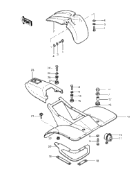 Fenders/Cover ('83 Klt200-A4/A4a)