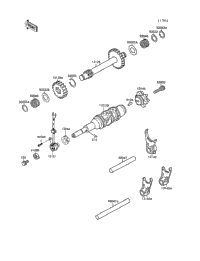 Gear Change Drum/Shift Fork(S)