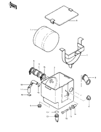 Air Cleaner ('83 Klt200-A4/A4a)