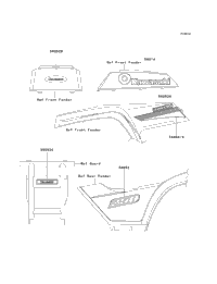 Decals (Red)(Klf250-A3)