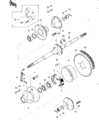 Rear Axle/Brake/Chain