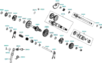 Shaft Assy Drive Spindle Assy Drum Shift