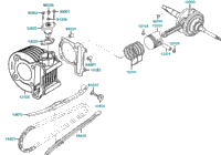 Cylinder Piston Crankshaft