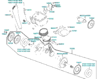 Cylinder Piston Crankshaft
