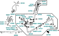 Fwd / Rev Shift Assy Master Cylinder Rear