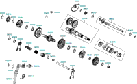 Shaft Assy Drive Spindle Assy Drum Shift