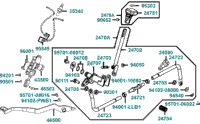 Fwd / Rev Shift Assy Master Cylinder Rear