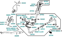 Fwd / Rev Shift Assy Master Cylinder Rear