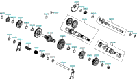 Shaft Assy Drive Spindle Assy Drum Shift