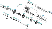 Shaft Assy Drive Spindle Assy Drum Shift