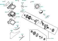 Cylinder Piston Crankshaft