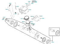 Cylinder Piston Crankshaft