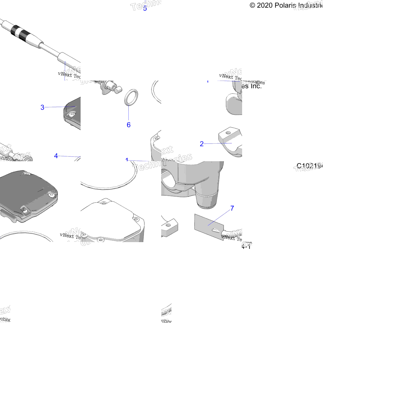 Steering, Controls, Throttle Asm. & Cable