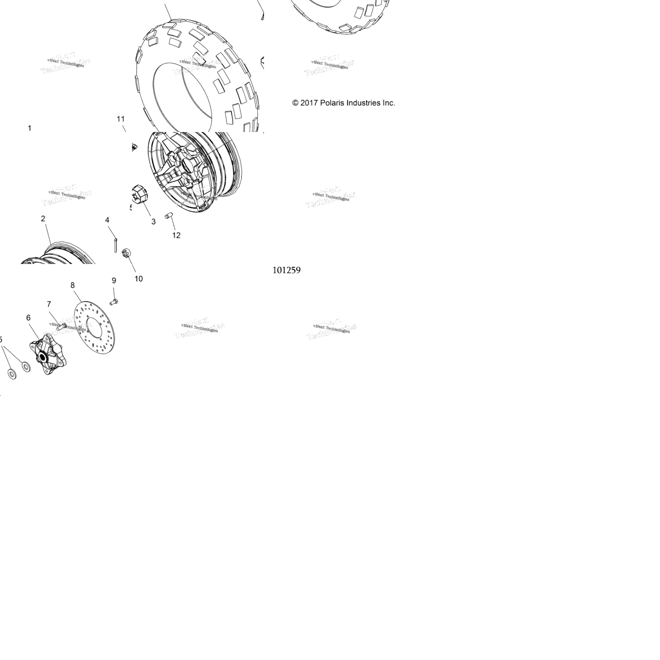 Wheels, Front Tire & Brake Disc