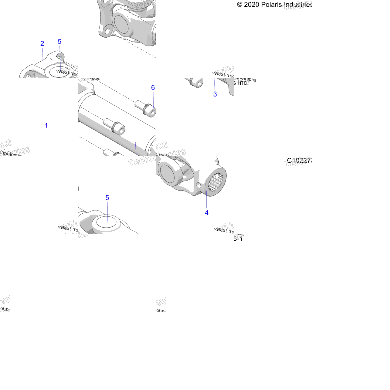 Drive Train, Prop Shaft, Rear