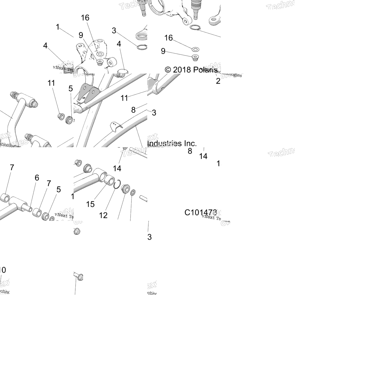 Suspension, Front Aarms